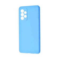 Capa de Silicone com Moldura de Câmera para Samsung Galaxy A52 5g Azul Capa de Silicone com Moldura de Câmera para Samsung Galaxy A52 5g Azul